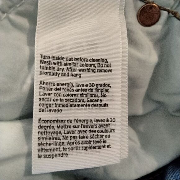 Topshop Moto MOM Denim Shorts US Size 2 Cut Off and Distressed - Picture 7 of 10